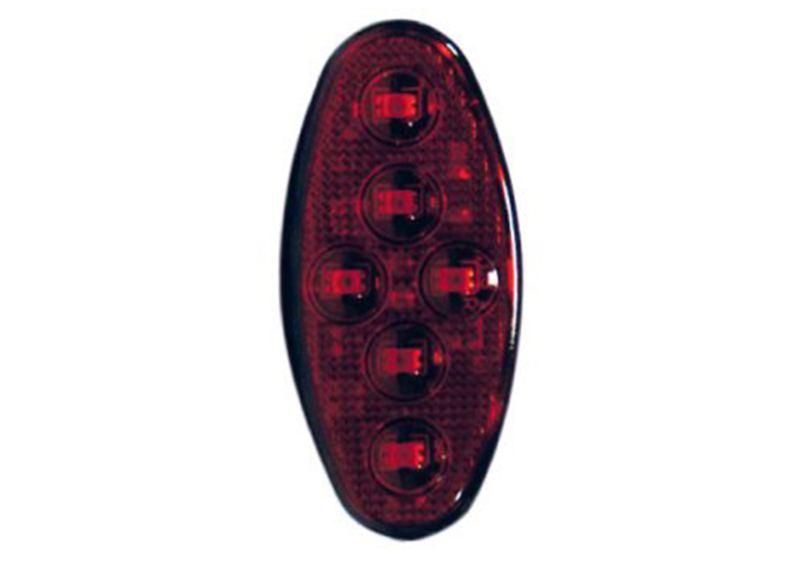 Red Oval Led Strobe Light Vignal Vignal Group 2184